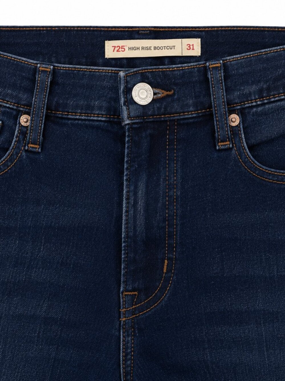 Levi's 725 High Rise Bootcut Jeans NWT Dark Wash Women's 12 W31 L32 - Picture 3 of 4